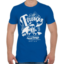 PRINTFASHION Gengszterek - Férfi póló - Királykék férfi póló