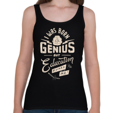 PRINTFASHION Genius - Női atléta - Fekete női trikó