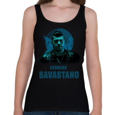 PRINTFASHION GENNARO SAVASTANO- GOMORRAH - Női atléta - Fekete női trikó