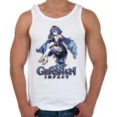 PRINTFASHION Genshin Impact - Férfi atléta - Fehér