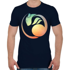 PRINTFASHION Geometrikus patkány - Férfi póló - Sötétkék