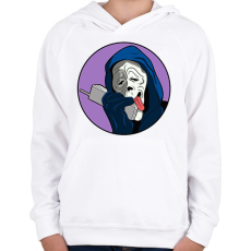 PRINTFASHION Gerappa - Gyerek kapucnis pulóver - Fehér