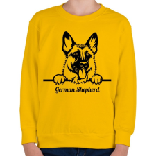 PRINTFASHION German Shepherd - Gyerek pulóver - Sárga gyerek pulóver, kardigán