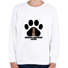 PRINTFASHION German Shepherd Lover - Gyerek pulóver - Fehér gyerek pulóver, kardigán