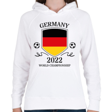 PRINTFASHION Germany 2022 - Női kapucnis pulóver - Fehér női pulóver, kardigán