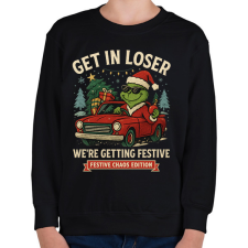 PRINTFASHION get in loser2 - Gyerek pulóver - Fekete gyerek pulóver, kardigán