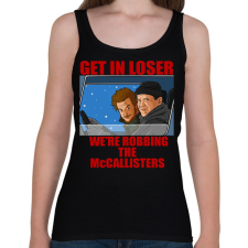 PRINTFASHION Get in loser - Női atléta - Fekete női trikó