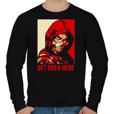 PRINTFASHION Get over here - Férfi pulóver - Fekete