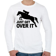 PRINTFASHION Get over it! - Férfi hosszú ujjú póló - Fehér férfi póló