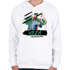 PRINTFASHION Géza fejedelem - Gyerek kapucnis pulóver - Fehér gyerek pulóver, kardigán