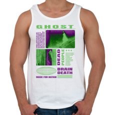 PRINTFASHION Ghost - Férfi atléta - Fehér
