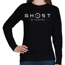 PRINTFASHION Ghost of Tsushima logo - Női pulóver - Fekete