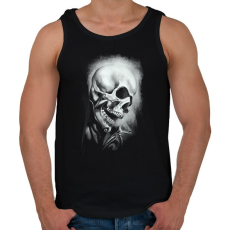 PRINTFASHION Ghost Rider - Férfi atléta - Fekete