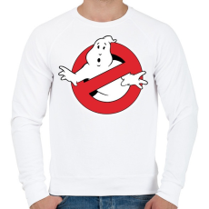 PRINTFASHION ghostbusters - Férfi pulóver - Fehér