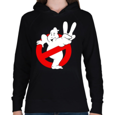 PRINTFASHION Ghostbusters - Női kapucnis pulóver - Fekete