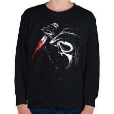 PRINTFASHION Ghostface - Gyerek pulóver - Fekete gyerek pulóver, kardigán