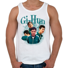 PRINTFASHION Gi-Hun - Squid Game 2 - Férfi atléta - Fehér atléta, trikó
