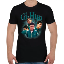 PRINTFASHION Gi-Hun - Squid Game 2 - Férfi póló - Fekete férfi póló