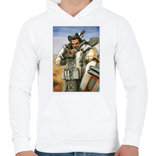PRINTFASHION Gibraltar - Apex Legends - Férfi kapucnis pulóver - Fehér férfi pulóver, kardigán