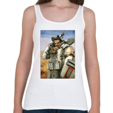 PRINTFASHION Gibraltar - Apex Legends - Női atléta - Fehér
