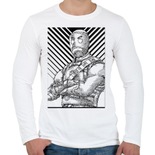 PRINTFASHION Gingerbread - Férfi hosszú ujjú póló - Fehér férfi póló