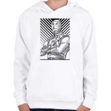 PRINTFASHION Gingerbread - Gyerek kapucnis pulóver - Fehér gyerek pulóver, kardigán