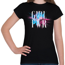 PRINTFASHION Girl Power - Női póló - Fekete női póló
