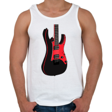 PRINTFASHION Gitár  - Férfi atléta - Fehér atléta, trikó