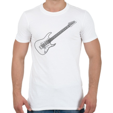 PRINTFASHION Gitár - Férfi póló - Fehér