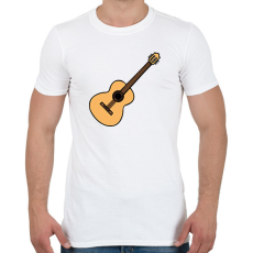 PRINTFASHION Gitár - Férfi póló - Fehér