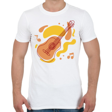 PRINTFASHION Gitár - Férfi póló - Fehér