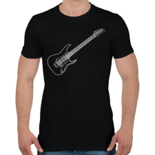 PRINTFASHION Gitár - Férfi póló - Fekete férfi póló