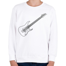 PRINTFASHION Gitár - Gyerek pulóver - Fehér