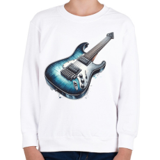 PRINTFASHION gitár - Gyerek pulóver - Fehér