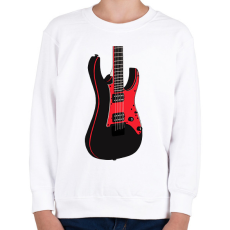 PRINTFASHION Gitár  - Gyerek pulóver - Fehér