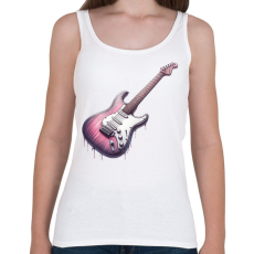 PRINTFASHION gitár - Női atléta - Fehér