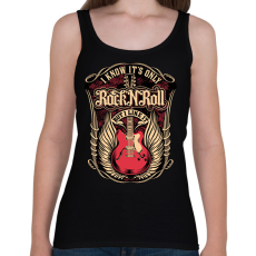 PRINTFASHION Gitár  - Női atléta - Fekete