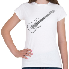 PRINTFASHION Gitár - Női póló - Fehér