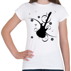 PRINTFASHION Gitár - Női póló - Fehér