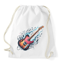 PRINTFASHION gitár - Sportzsák, Tornazsák - Fehér tornazsák