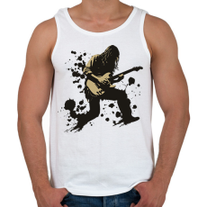 PRINTFASHION Gitáros - Férfi atléta - Fehér