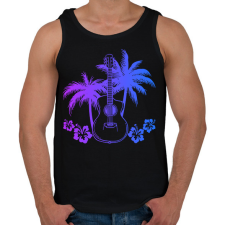 PRINTFASHION Gitáros  - Férfi atléta - Fekete atléta, trikó