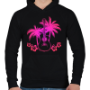 PRINTFASHION Gitáros  - Férfi kapucnis pulóver - Fekete