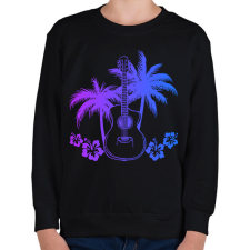 PRINTFASHION Gitáros  - Gyerek pulóver - Fekete gyerek pulóver, kardigán