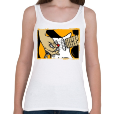 PRINTFASHION Gitáros - Női atléta - Fehér