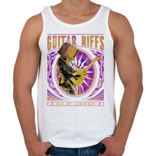 PRINTFASHION Gitáros szlogen - Férfi atléta - Fehér atléta, trikó