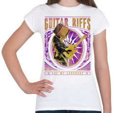 PRINTFASHION Gitáros szlogen - Női póló - Fehér