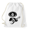 PRINTFASHION Gitározó csontváz - Sportzsák, Tornazsák - Fehér