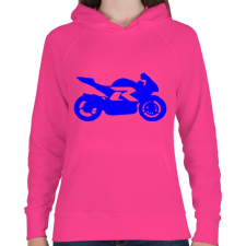 PRINTFASHION Gixer - Női kapucnis pulóver - Fukszia női pulóver, kardigán