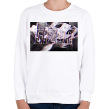 PRINTFASHION Gizda - Gyerek pulóver - Fehér gyerek pulóver, kardigán